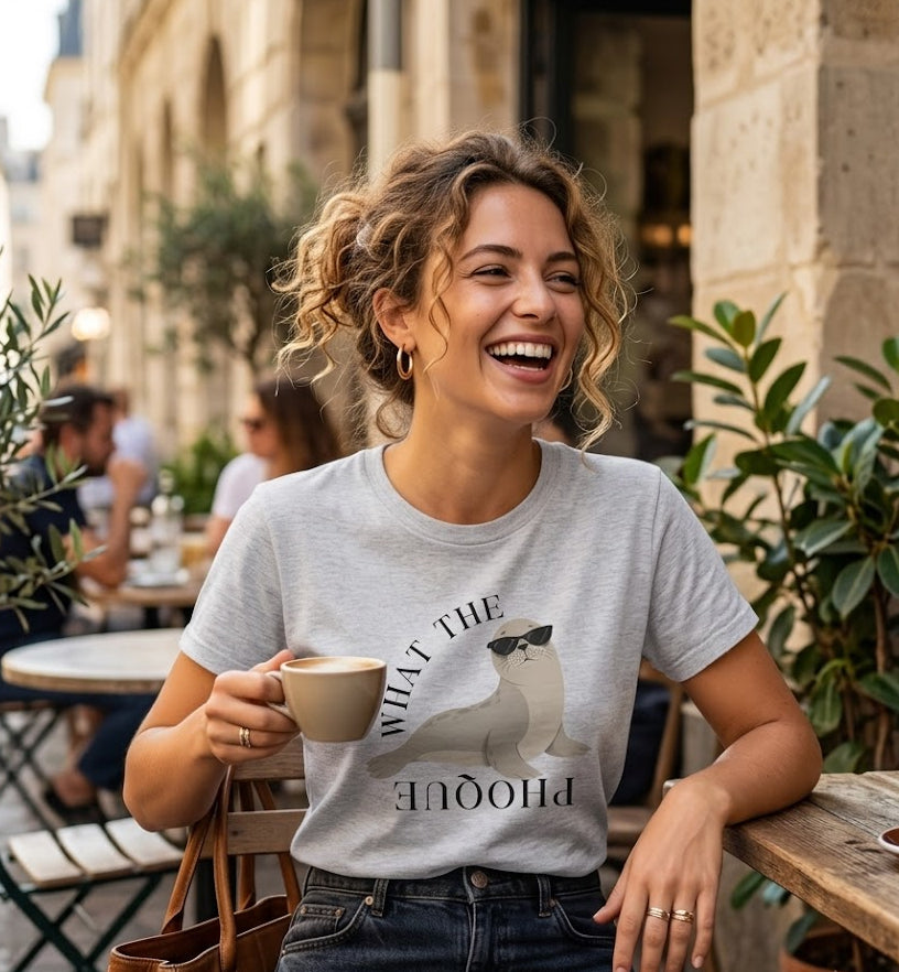 T-shirt Humour "What the Phoque"