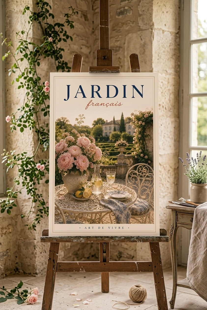 Jardin Français – Affiche “Art de Vivre”