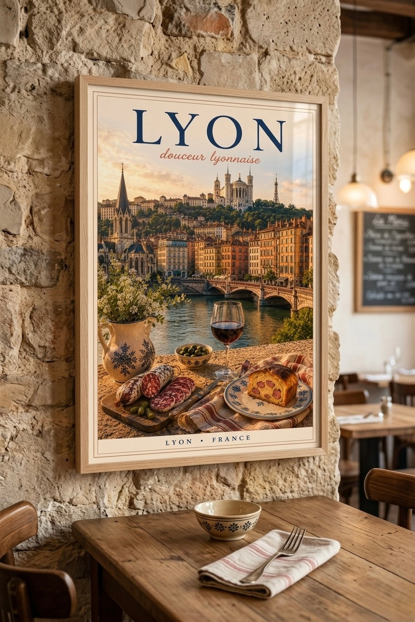 Lyon – Affiche “Douceur Lyonnaise”