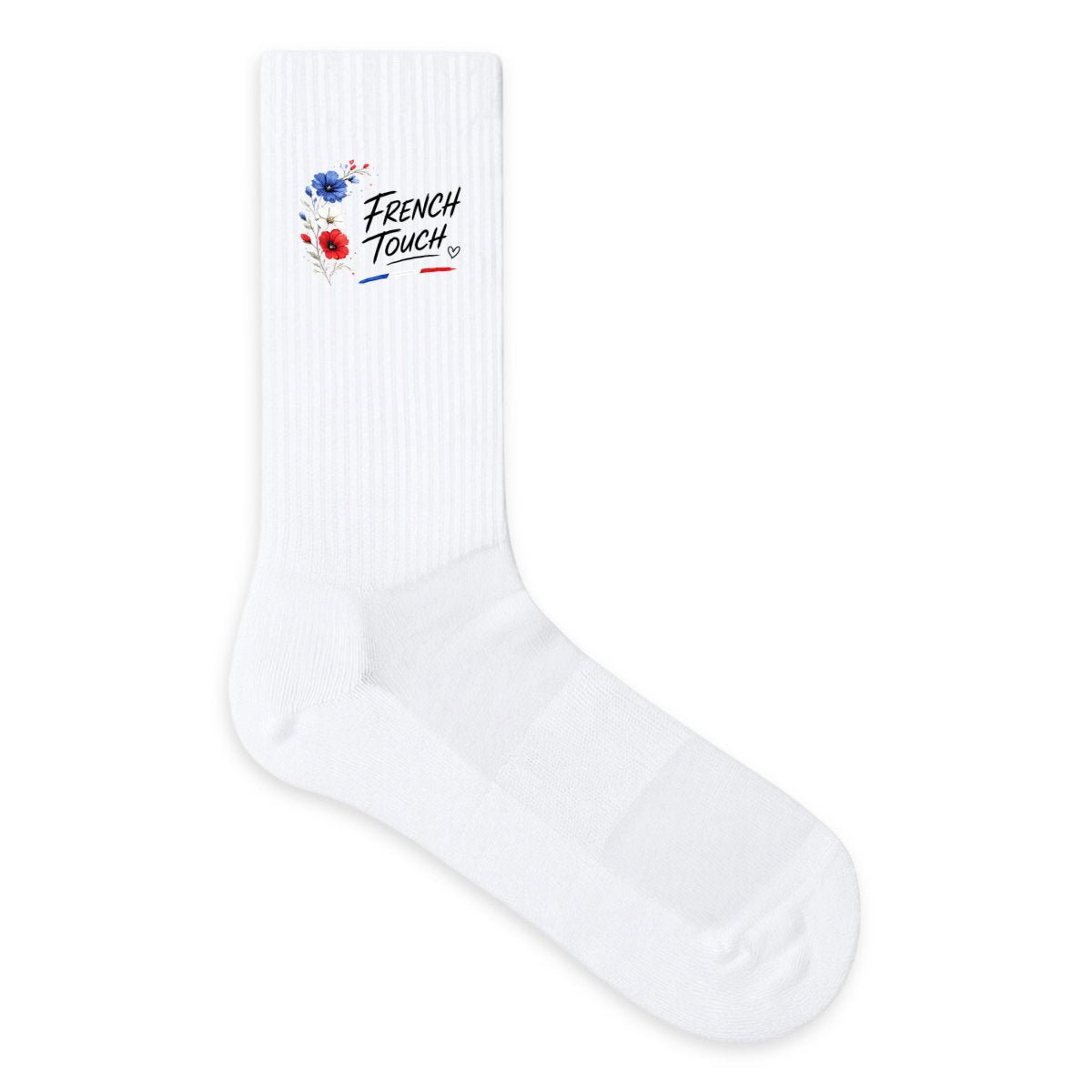 Chaussettes French Touch — Éclat Floral Tricolore - face_1